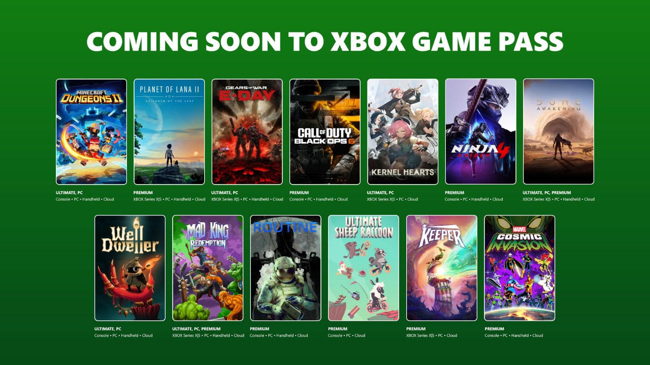 Xbox Game Pass Eylül-Ekim Dalgası: 14 Yeni Oyun Geliyor